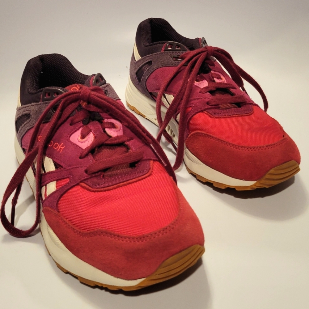 Reebok Hexalite Ventilator Pink and Purple Suede